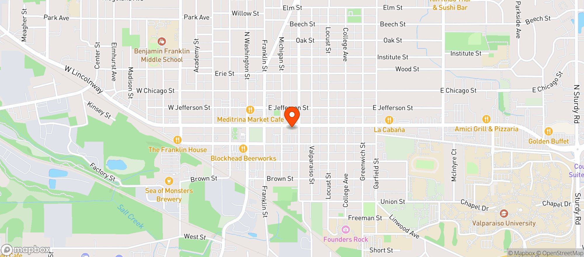 Map showing Buffalo Wild Wings Gril #3151