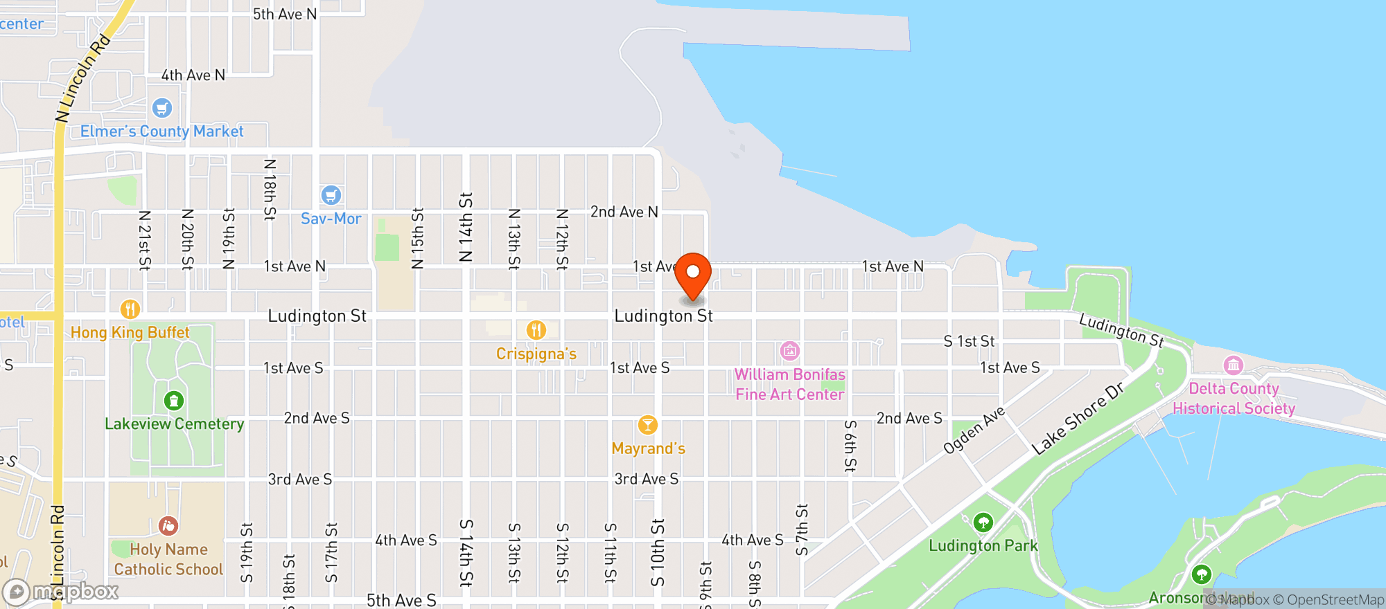 Map showing Leigh’s Garden Winery