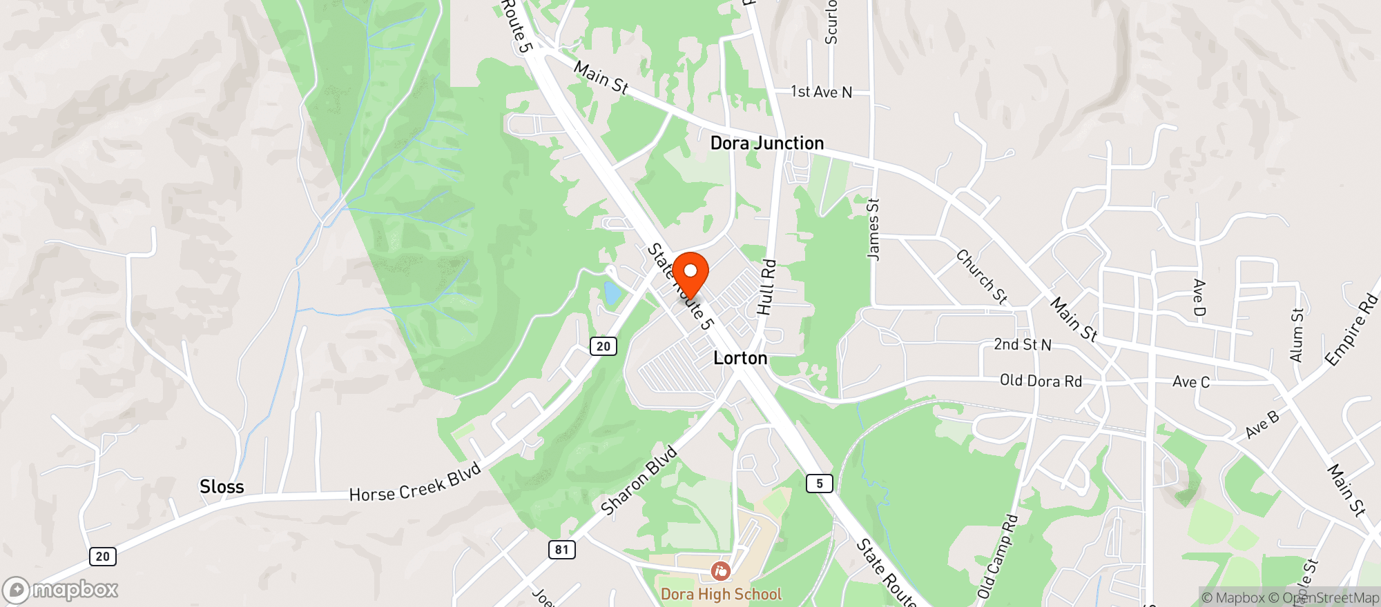 Map showing STAR FOOD MART #9