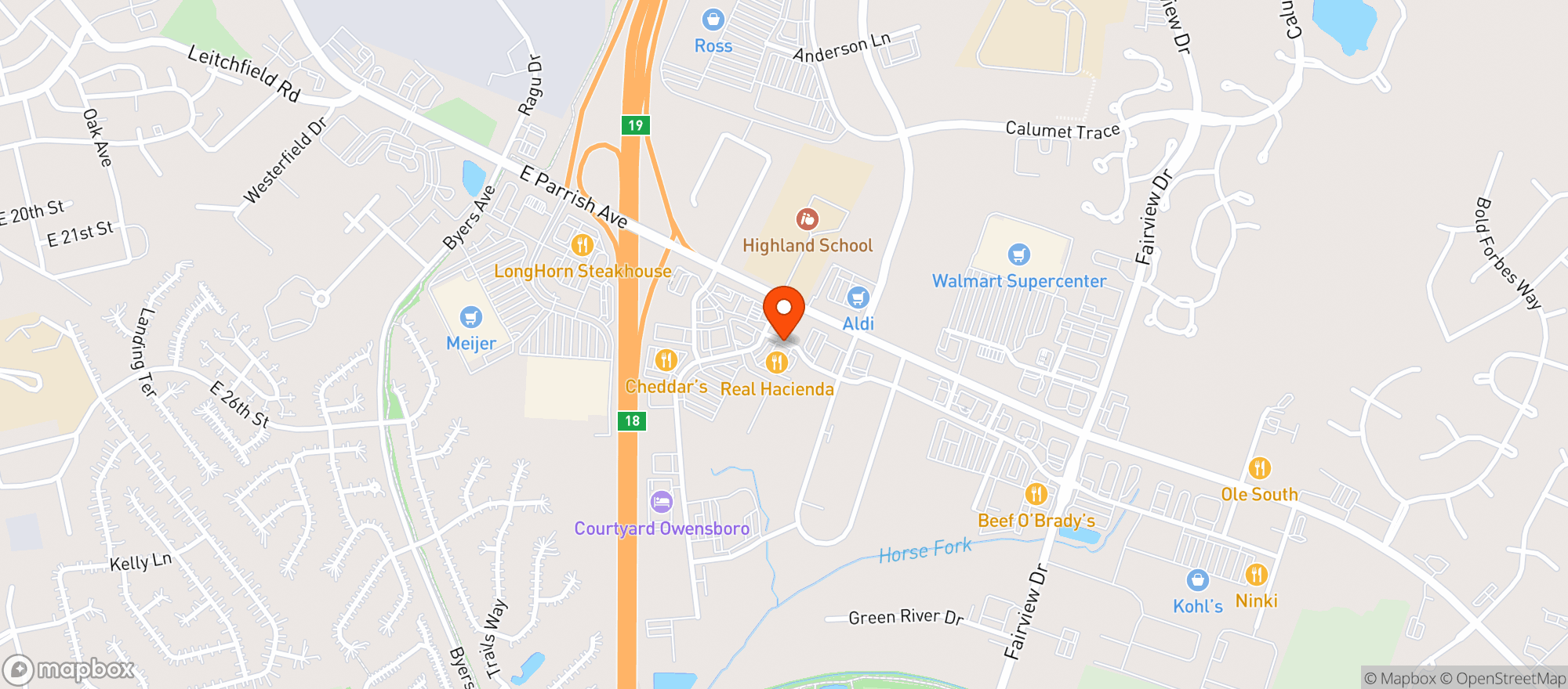 Map showing Val U Liquors