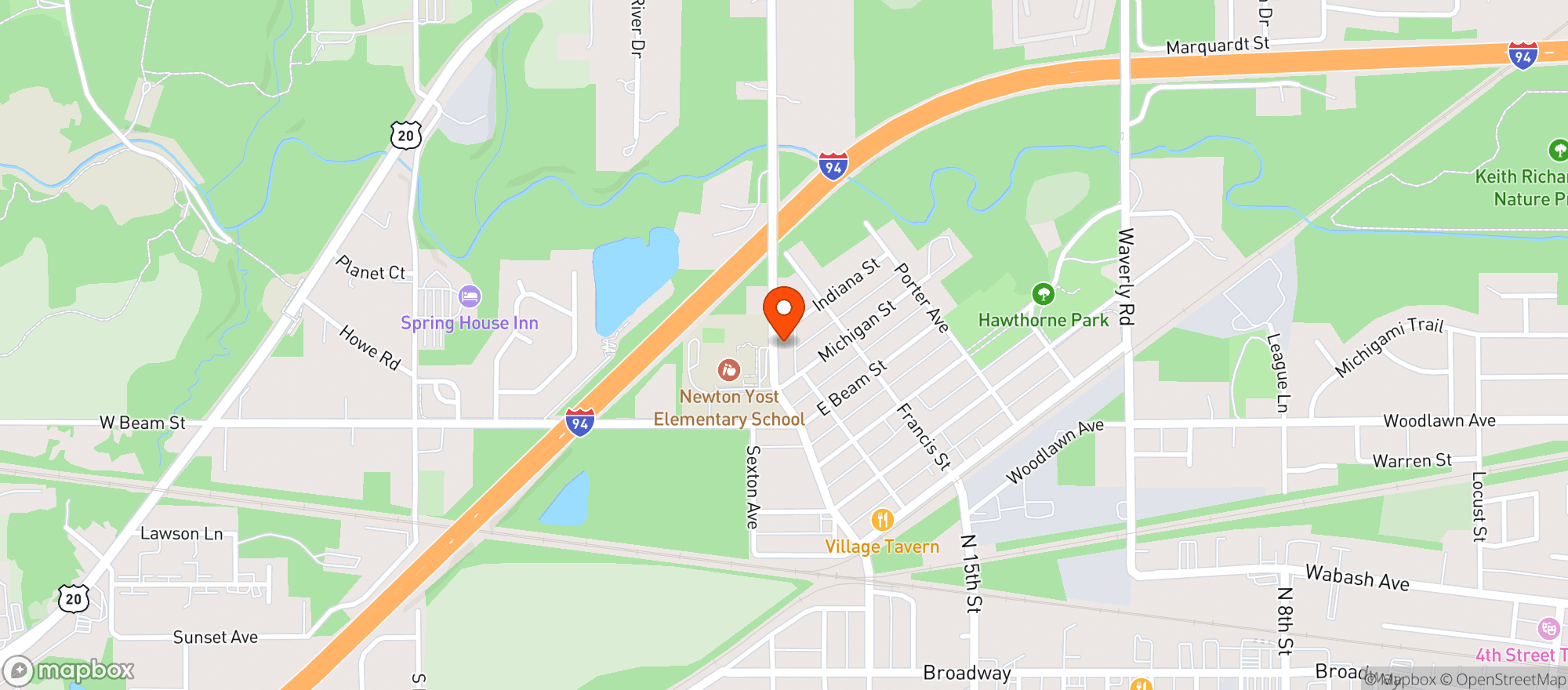 Map showing Wagner's Outdoor Dining