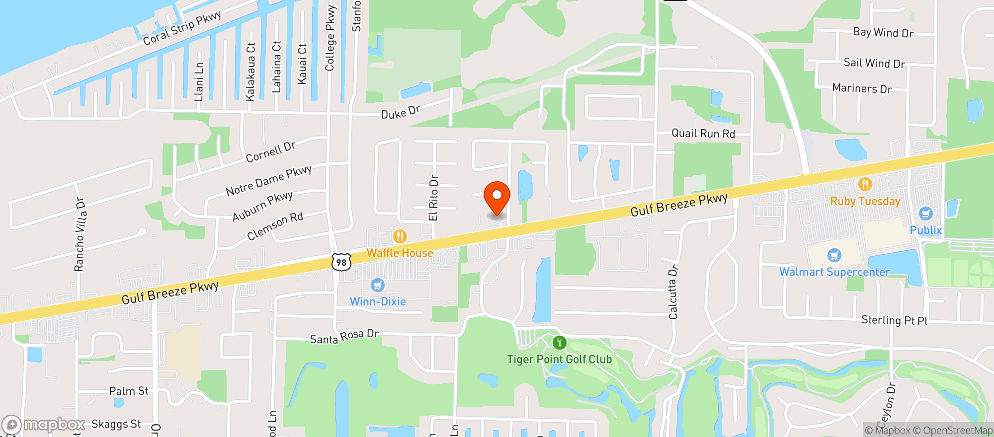 Map showing Circle K #2704388