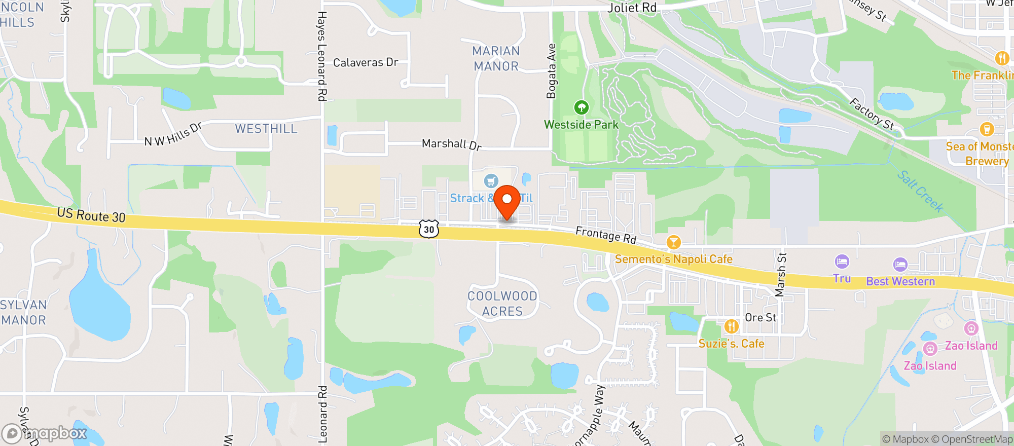 Map showing Wise Guys Liquors