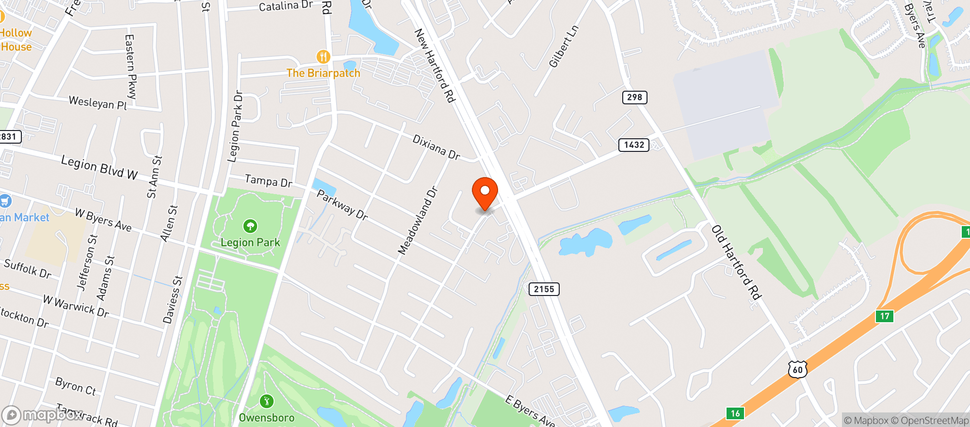 Map showing Iron Horse Liquors