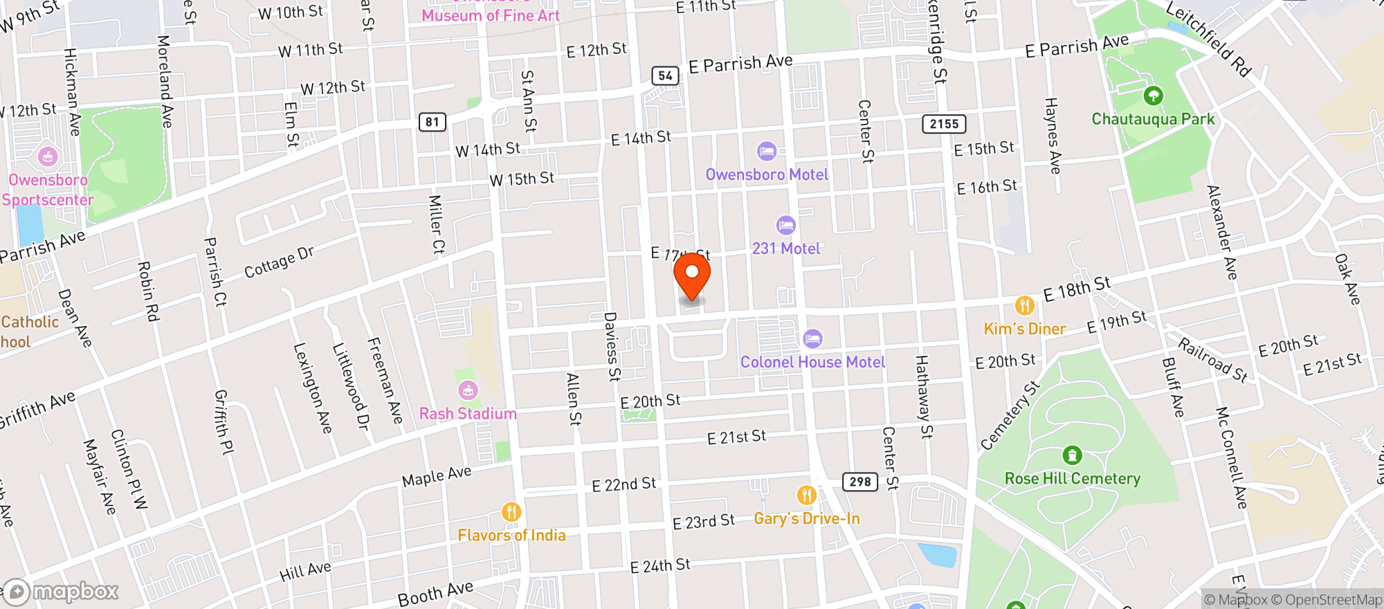 Map showing Gene's Health Food  Inc