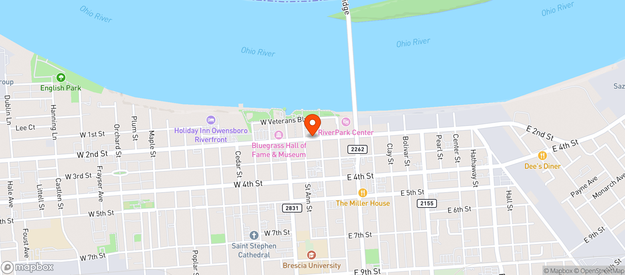 Map showing Brashers Little Nashville