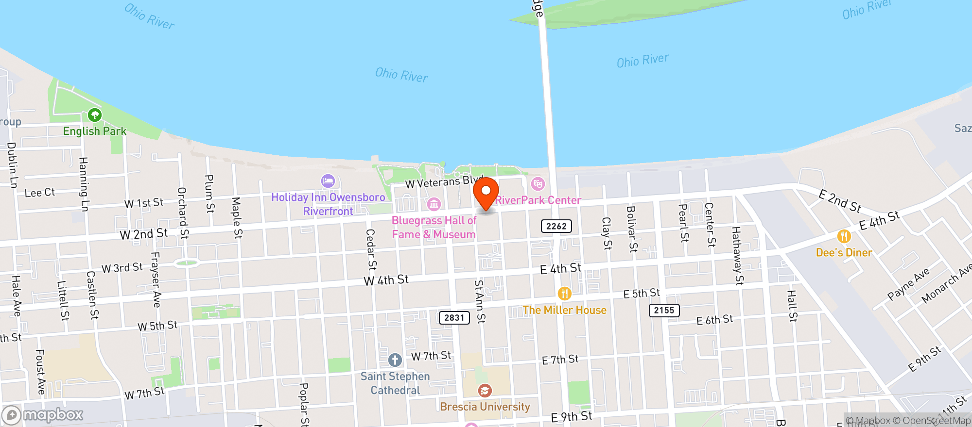 Map showing The Pub On Second