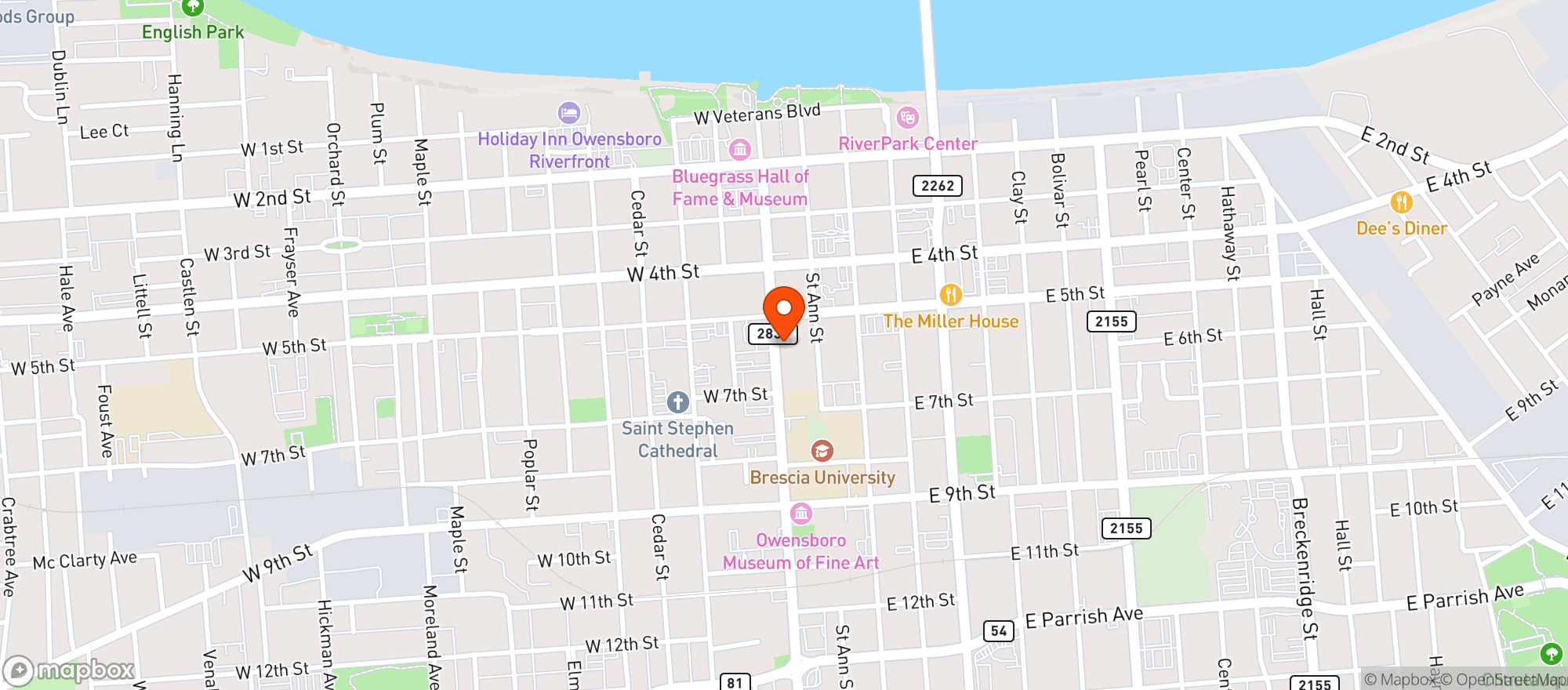 Map showing The Cupola Club #0