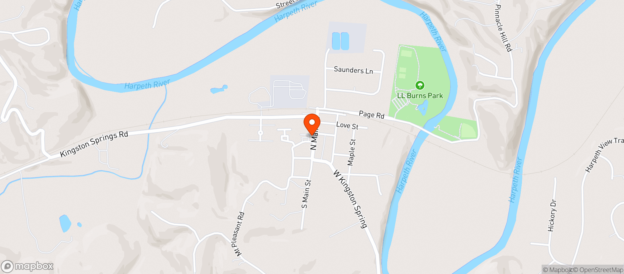 Map showing Skyking Pizza