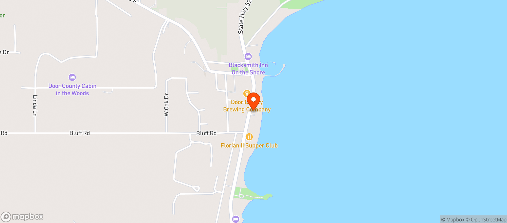 Map showing Harbor Fish Market & Grille