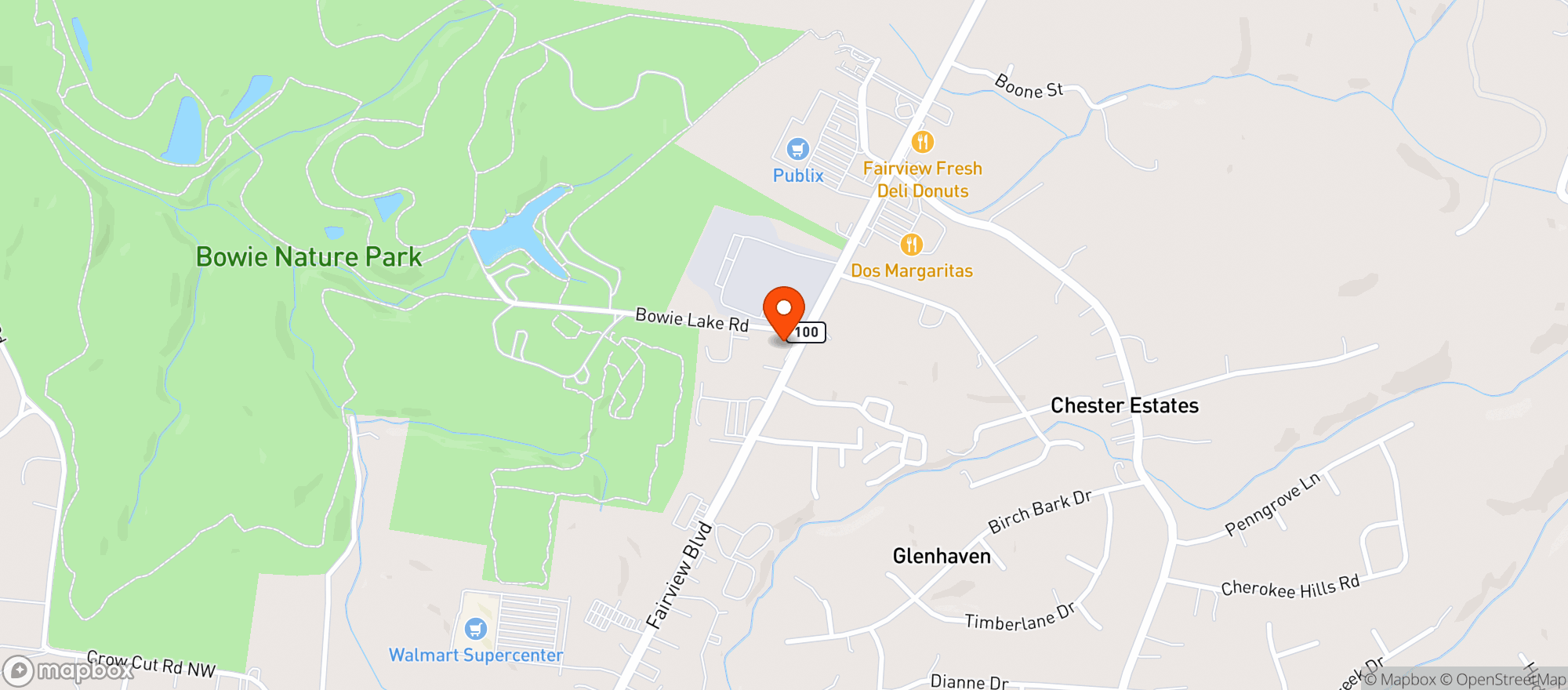 Map showing Good Times & More Market