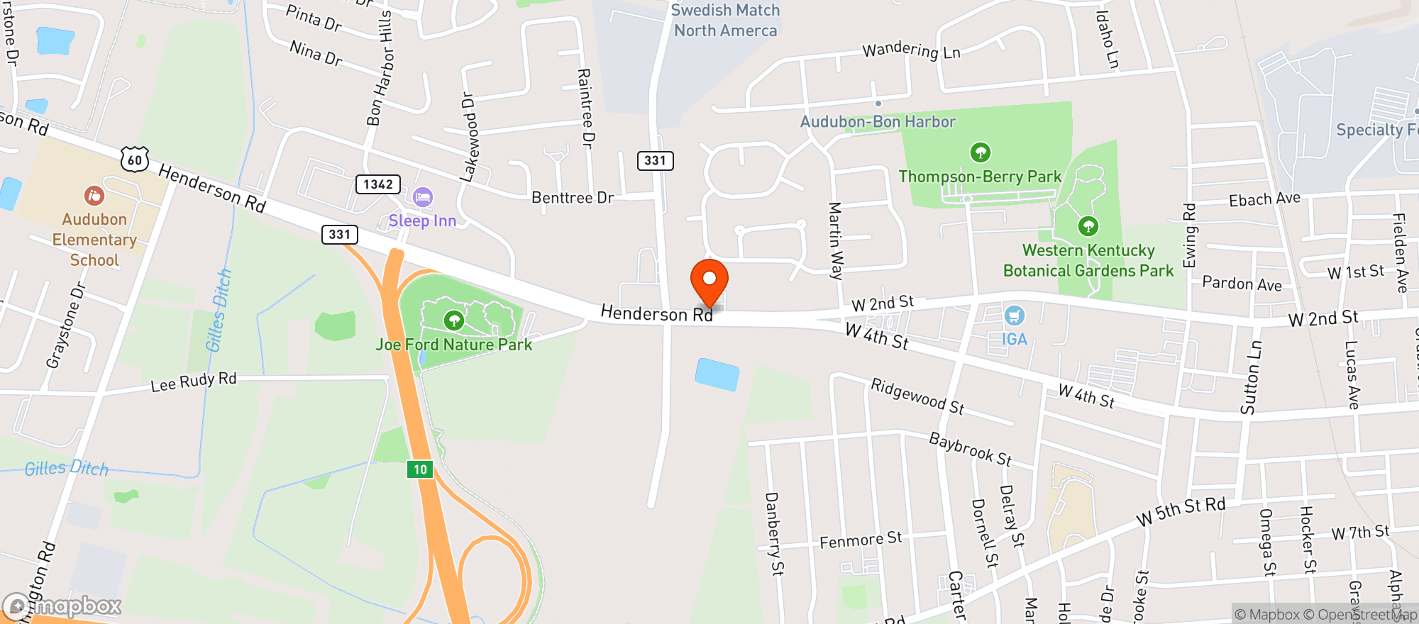 Map showing Val U Liquors