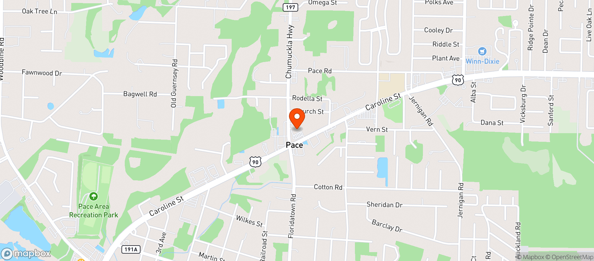 Map showing Circle K #2704963