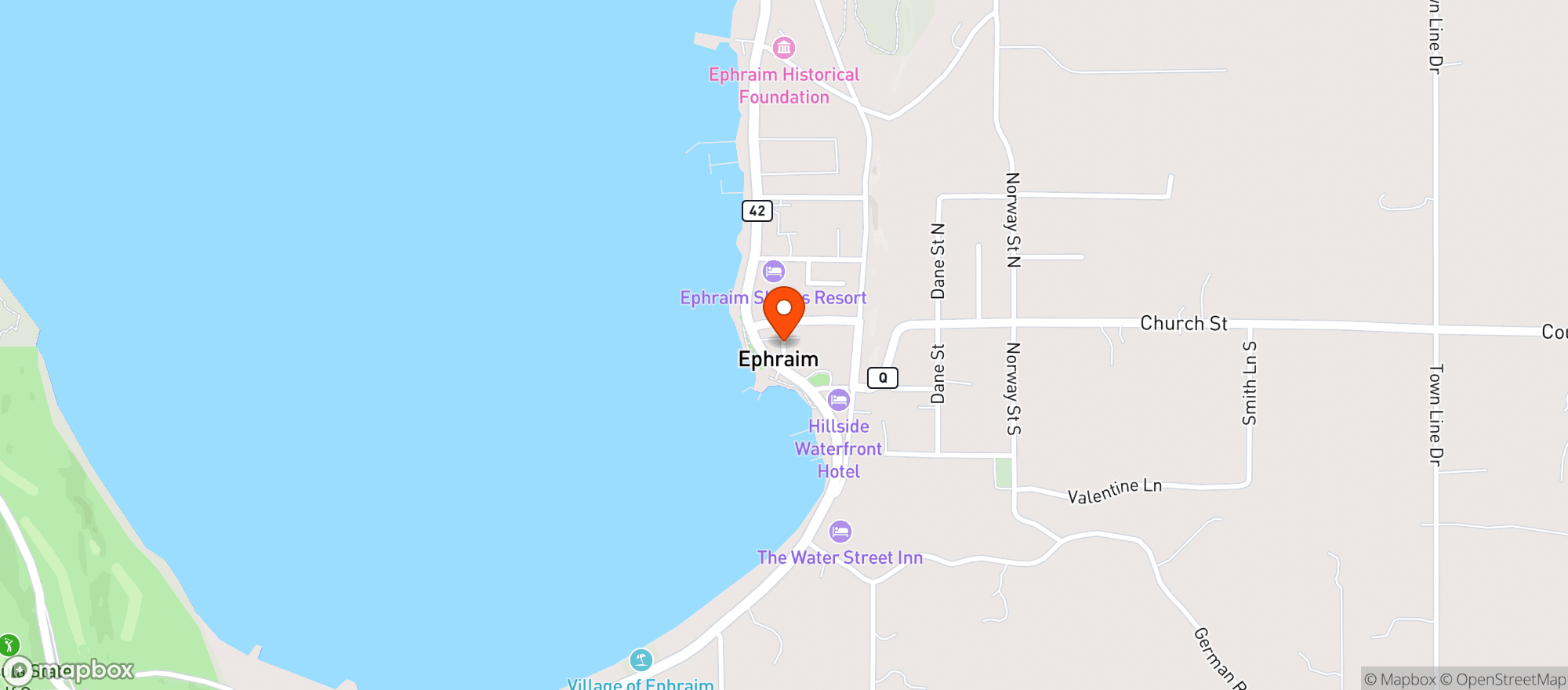 Map showing LA Sirena