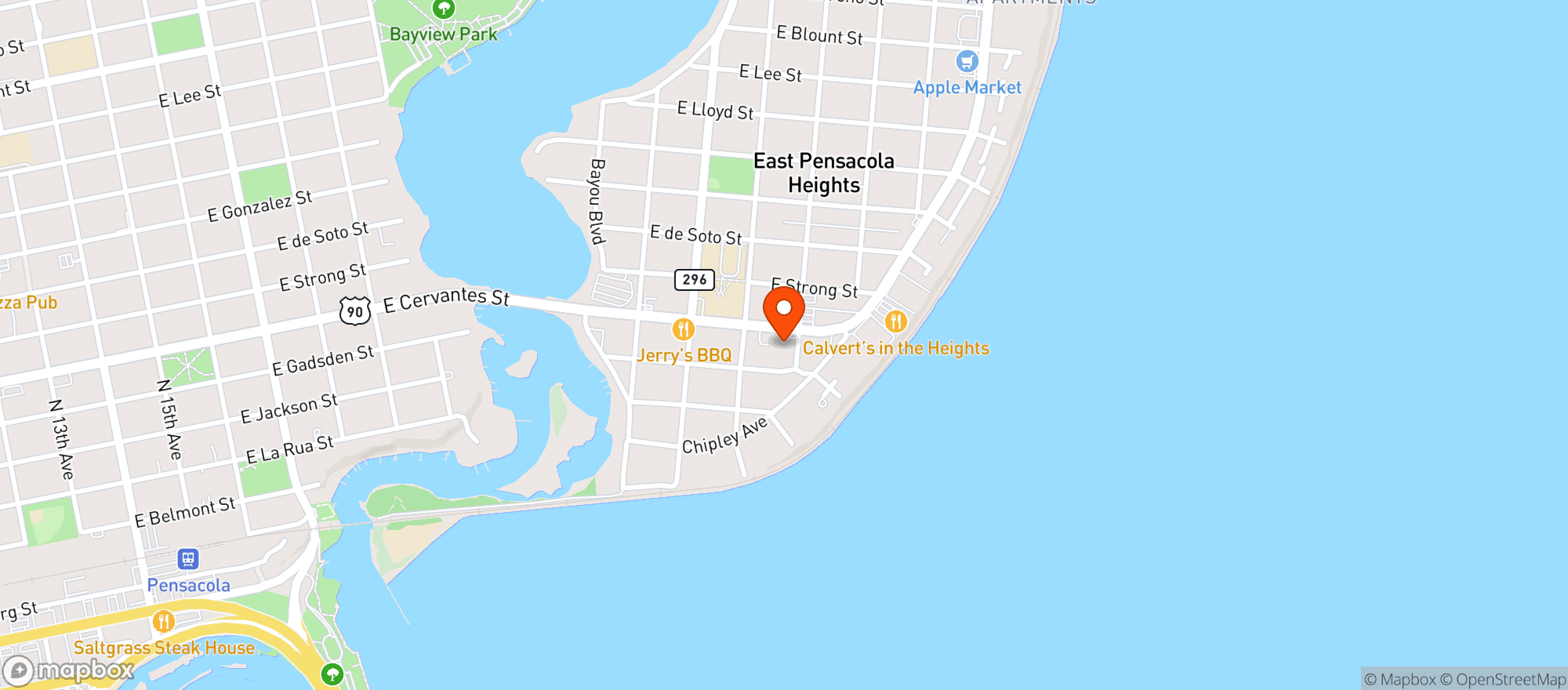 Map showing Circle K #8235