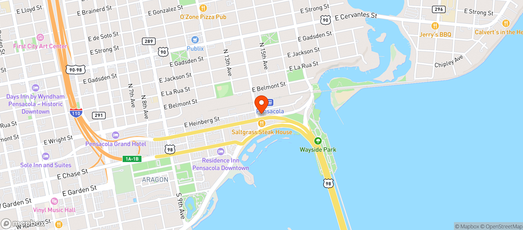 Map showing Richey S East Inc Gregory