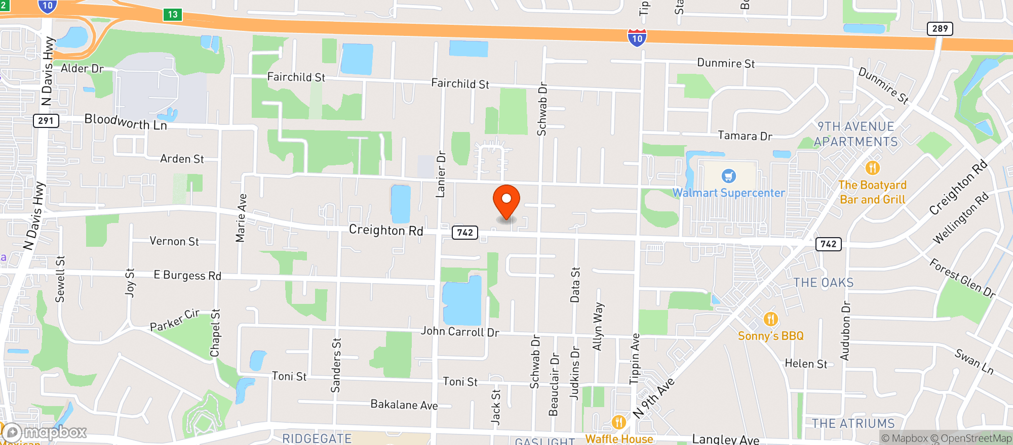 Map showing Vaping Genie