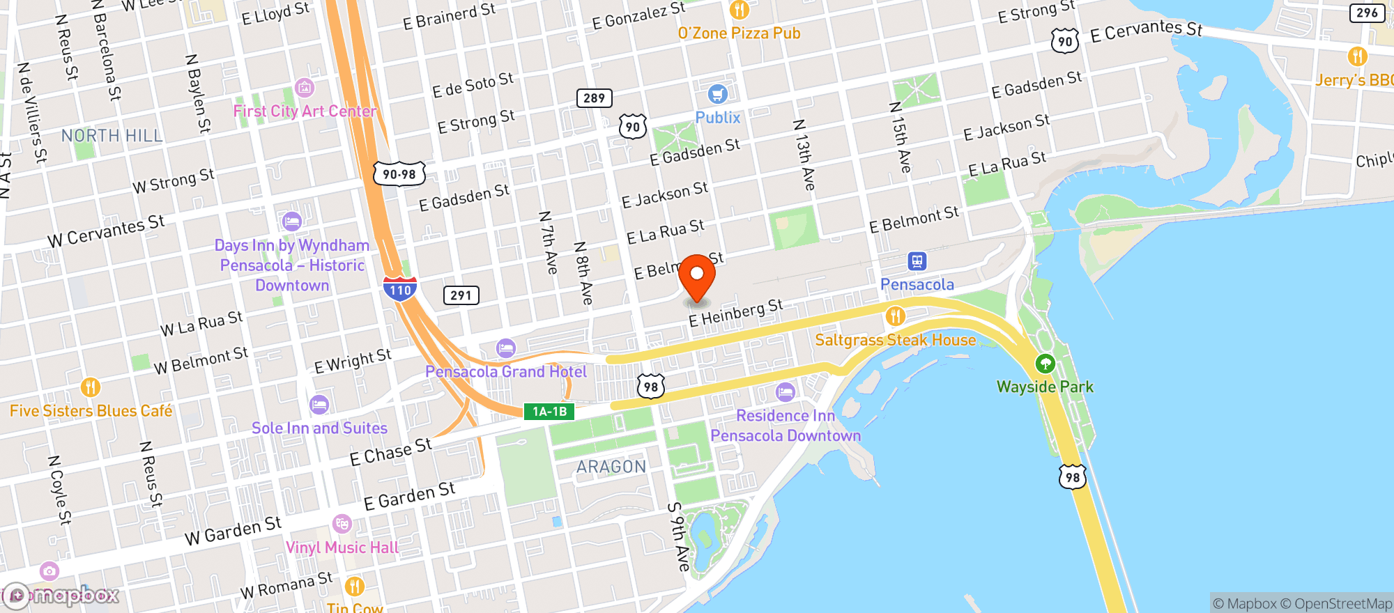 Map showing Doc's Hop Shop