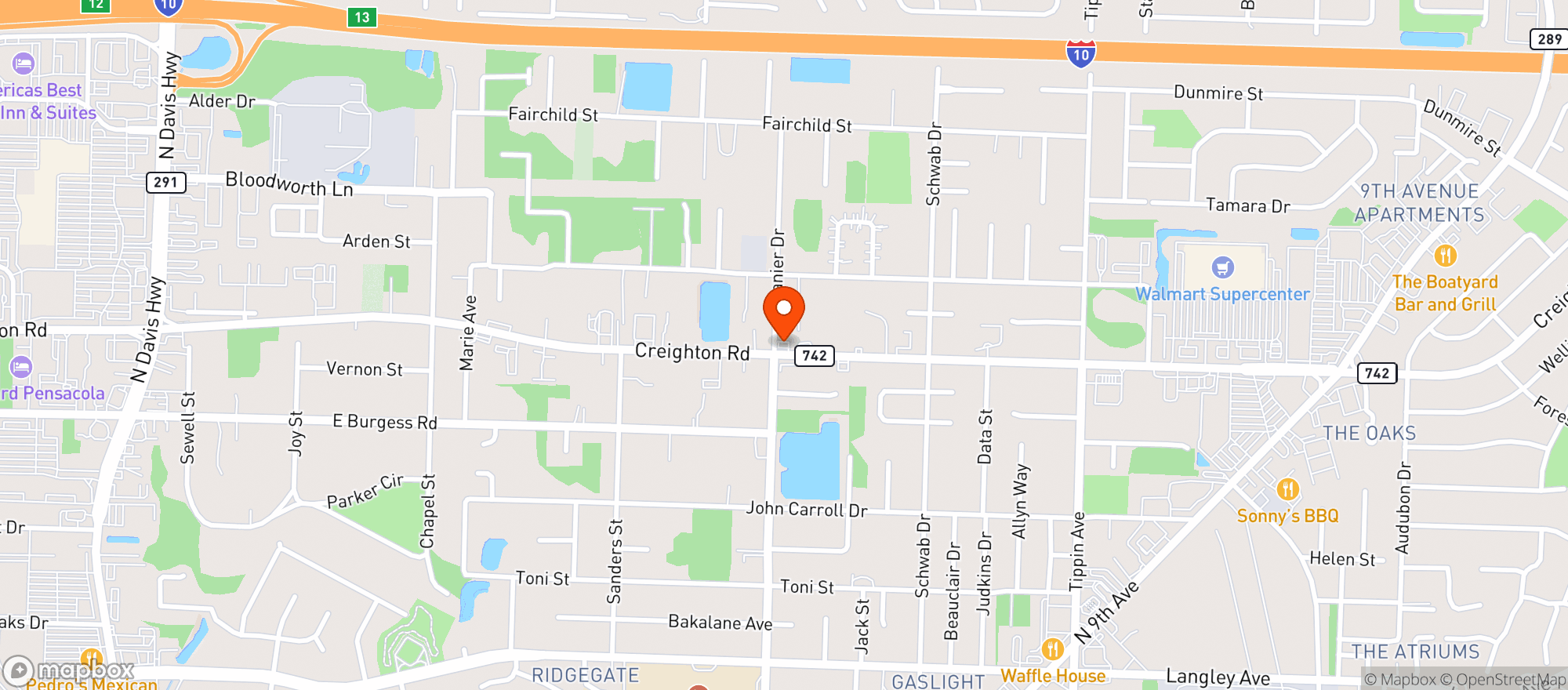 Map showing Cumberland Farms Store #900017