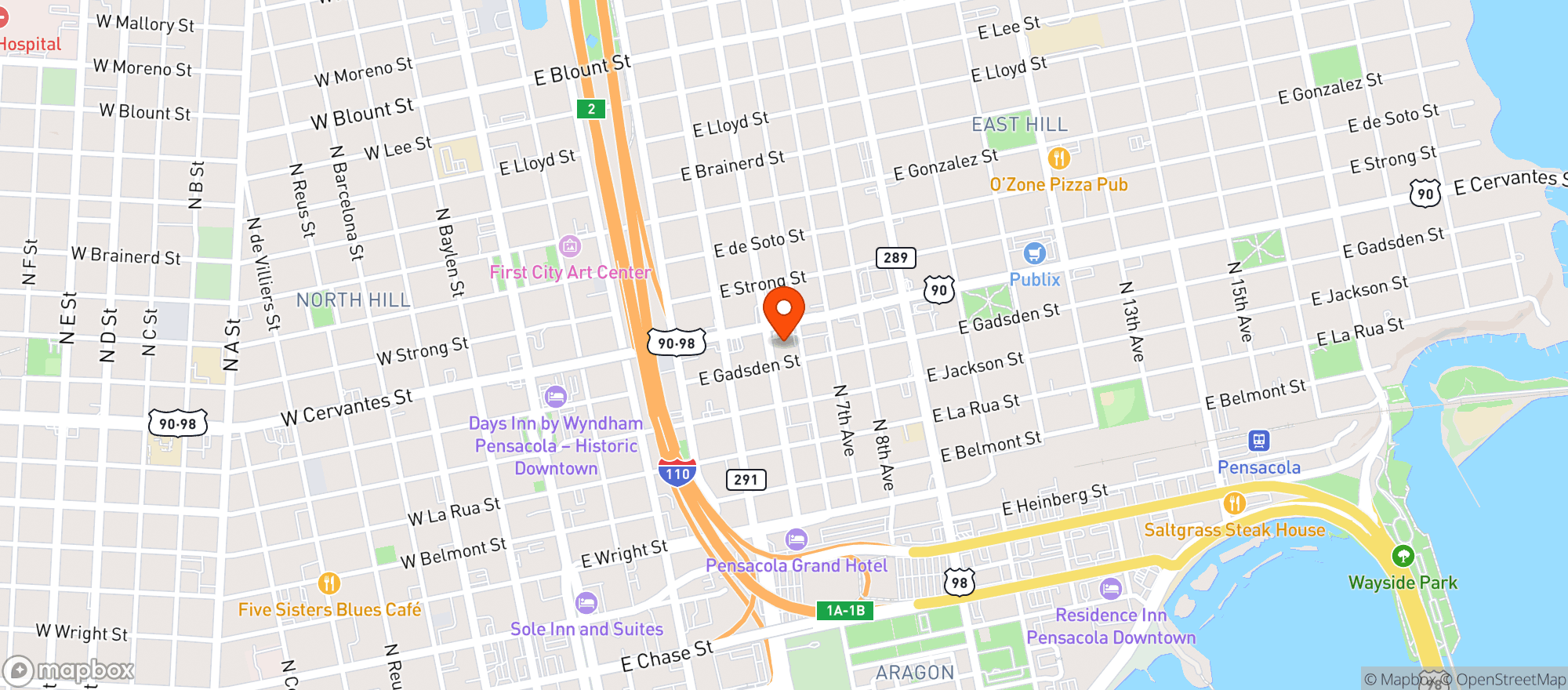 Map showing Circle K 2707746
