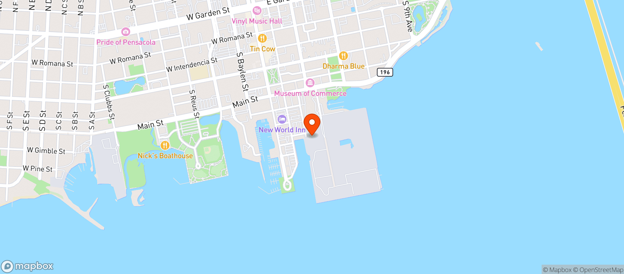 Map showing Portside Pickle