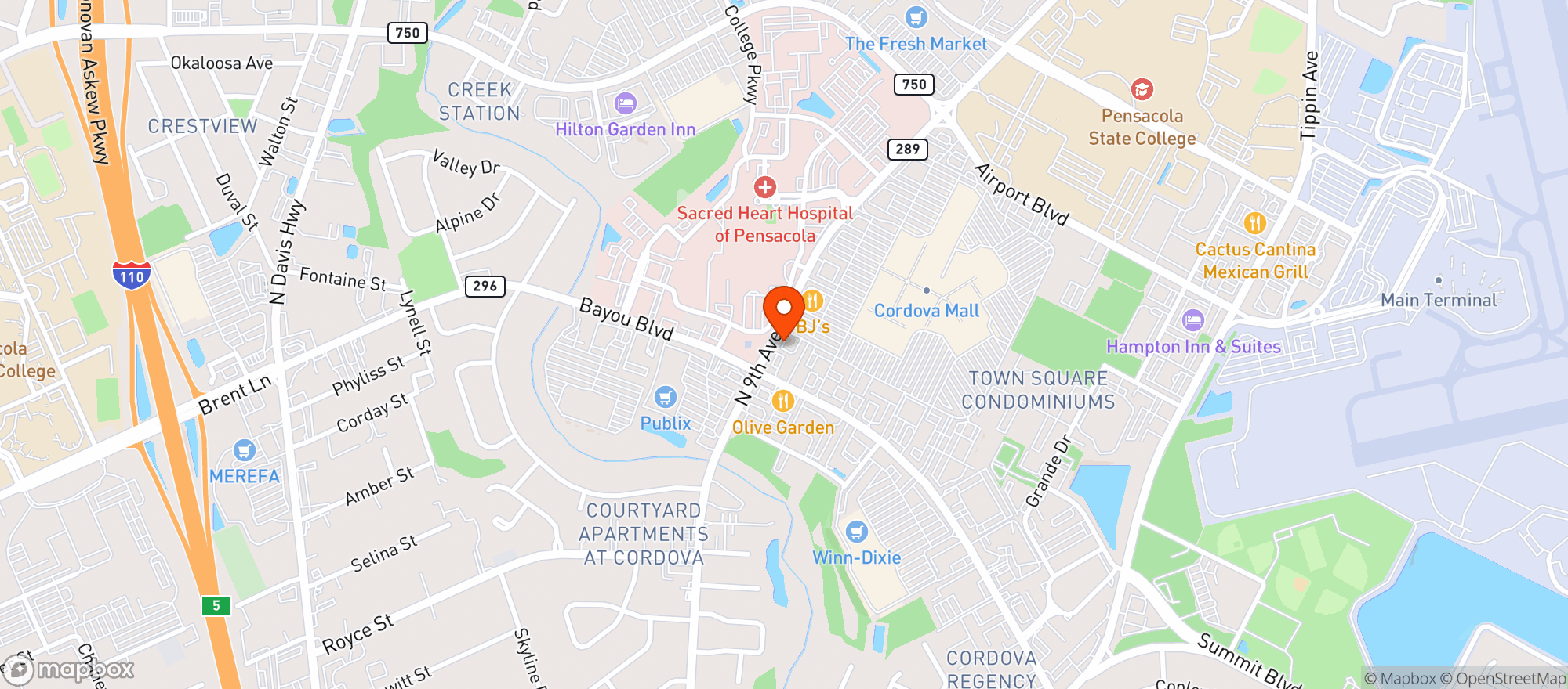 Map showing Gnc