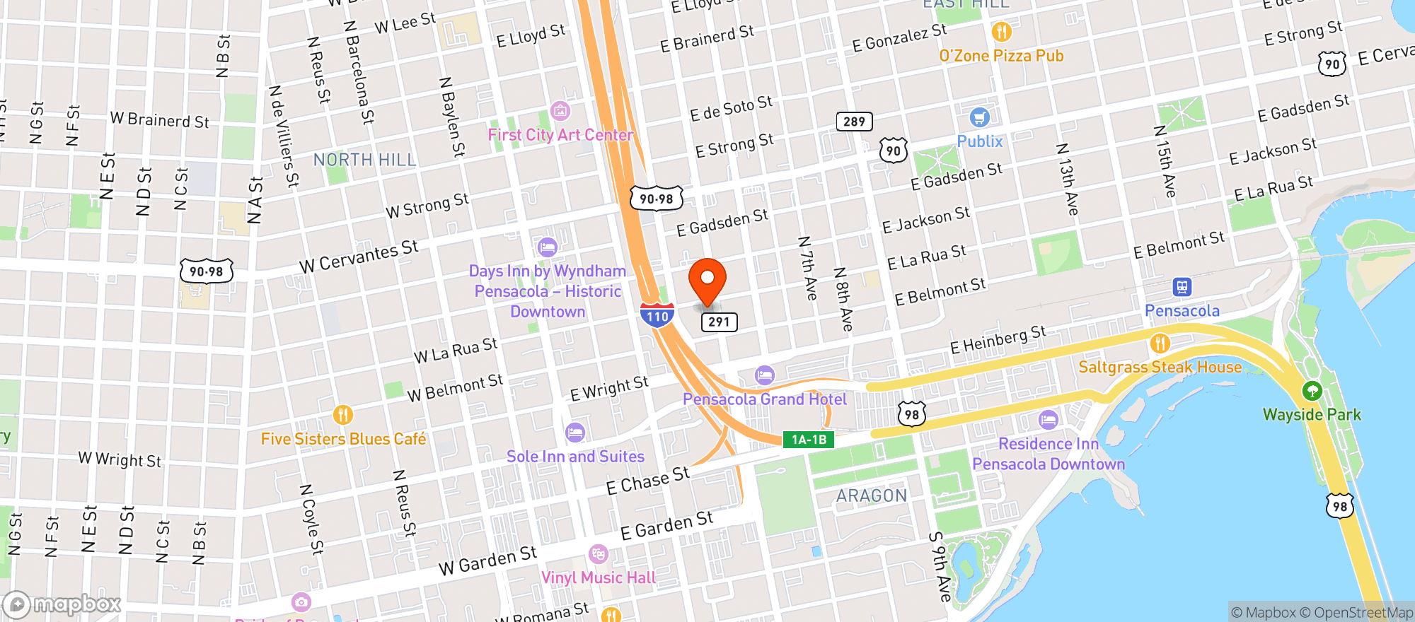 Map showing Brother Fox