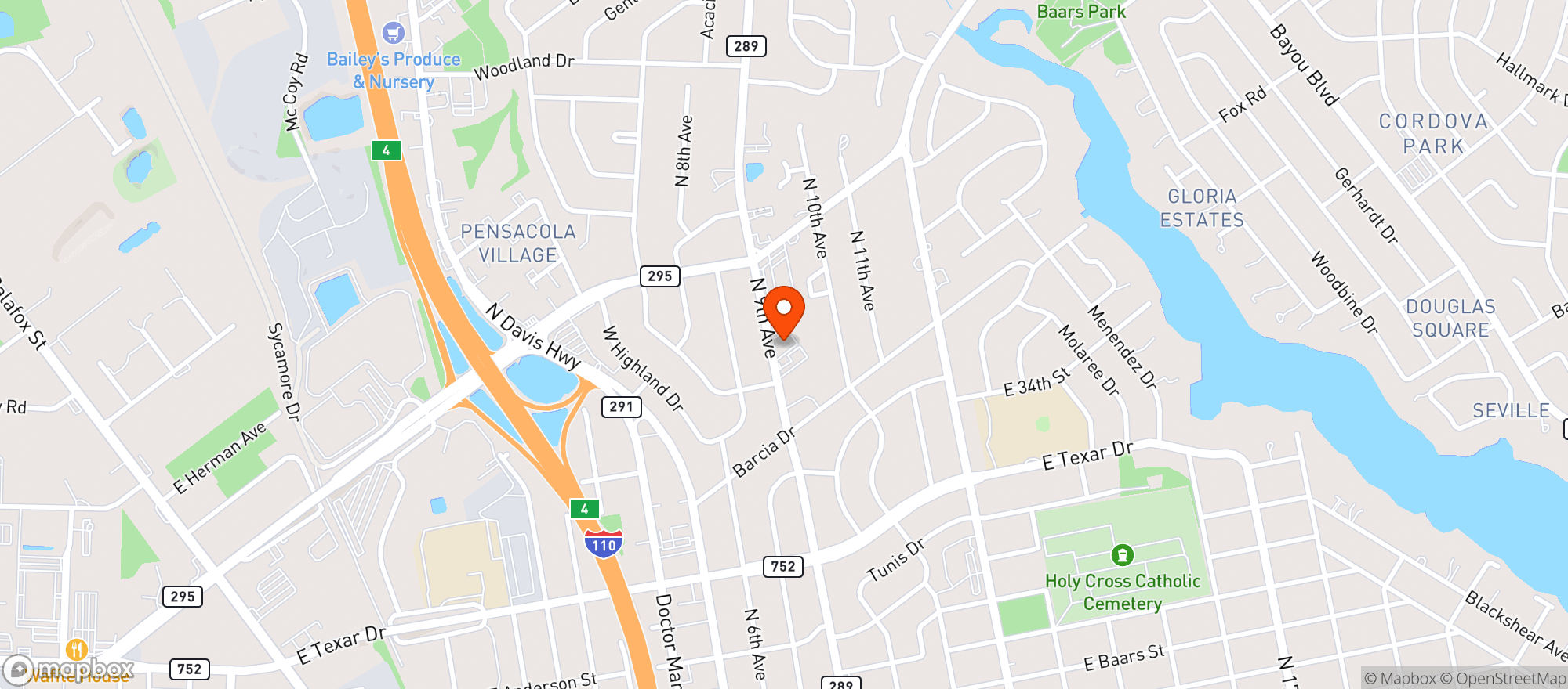 Map showing Family Dollar #5345