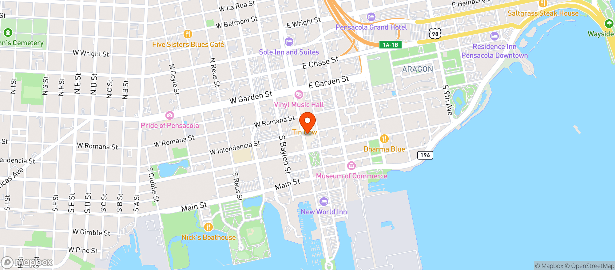 Map showing Blend
