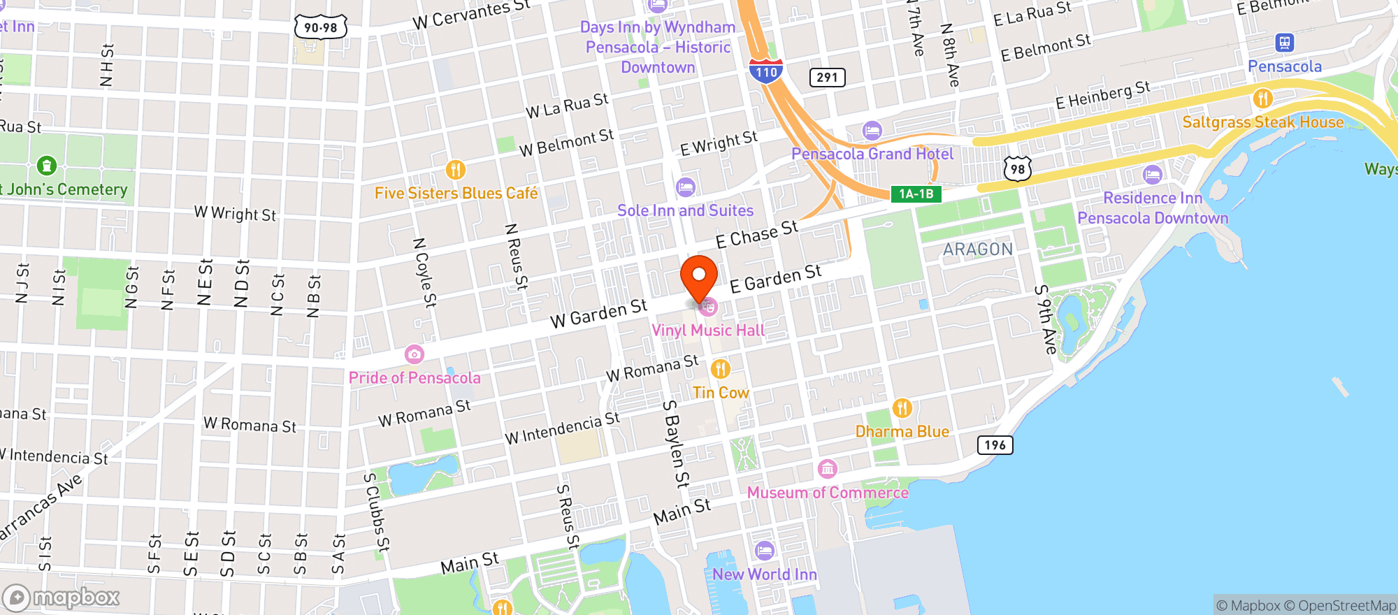 Map showing 86 Forks Bar & Table