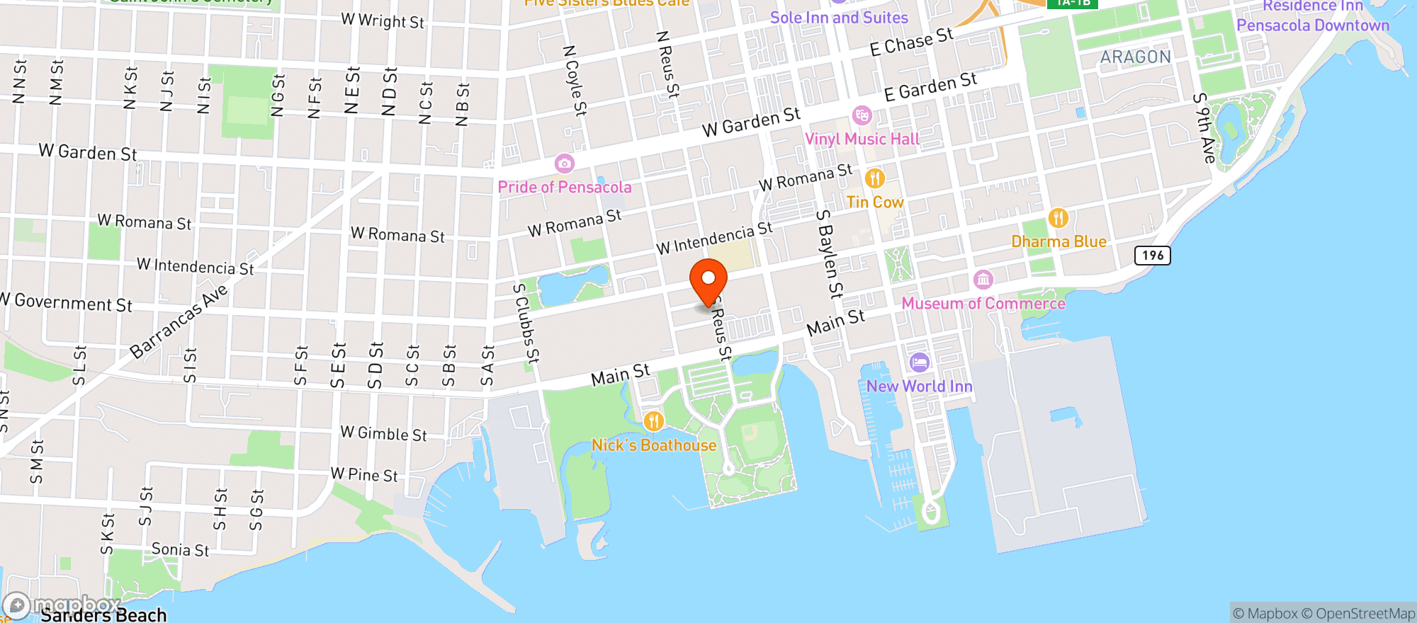 Map showing Dorothys