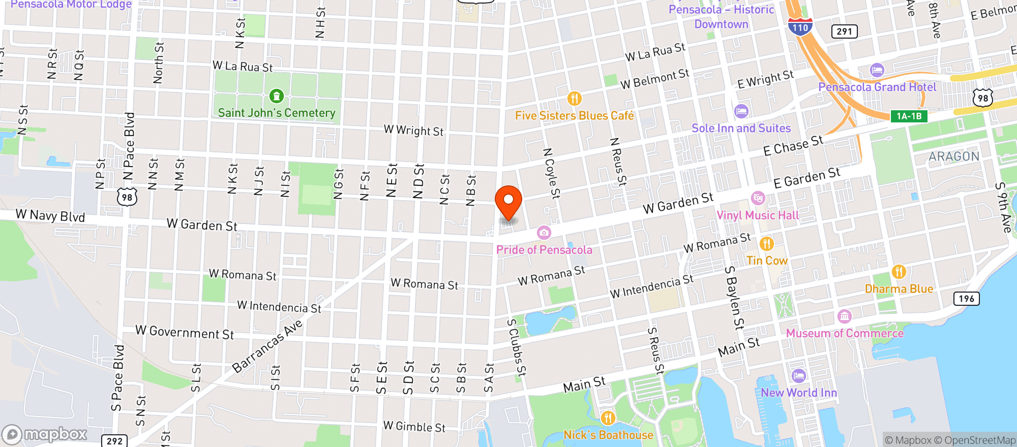 Map showing Circle K #2707278