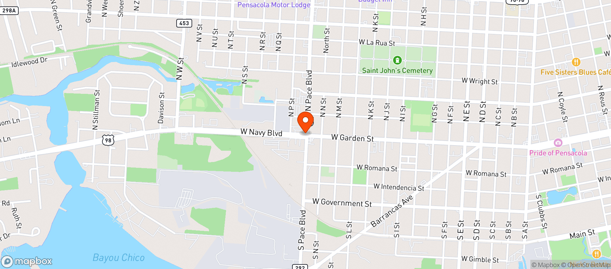 Map showing Tom Thumb Convenience #900141
