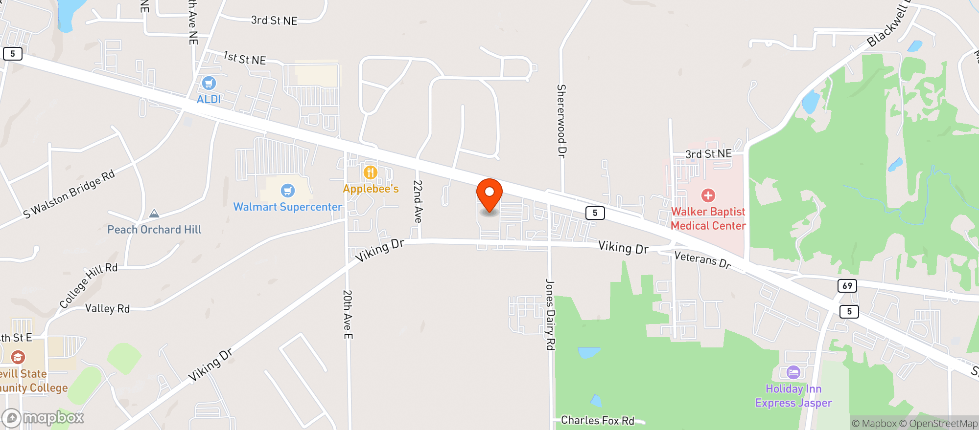 Map showing Food City #510