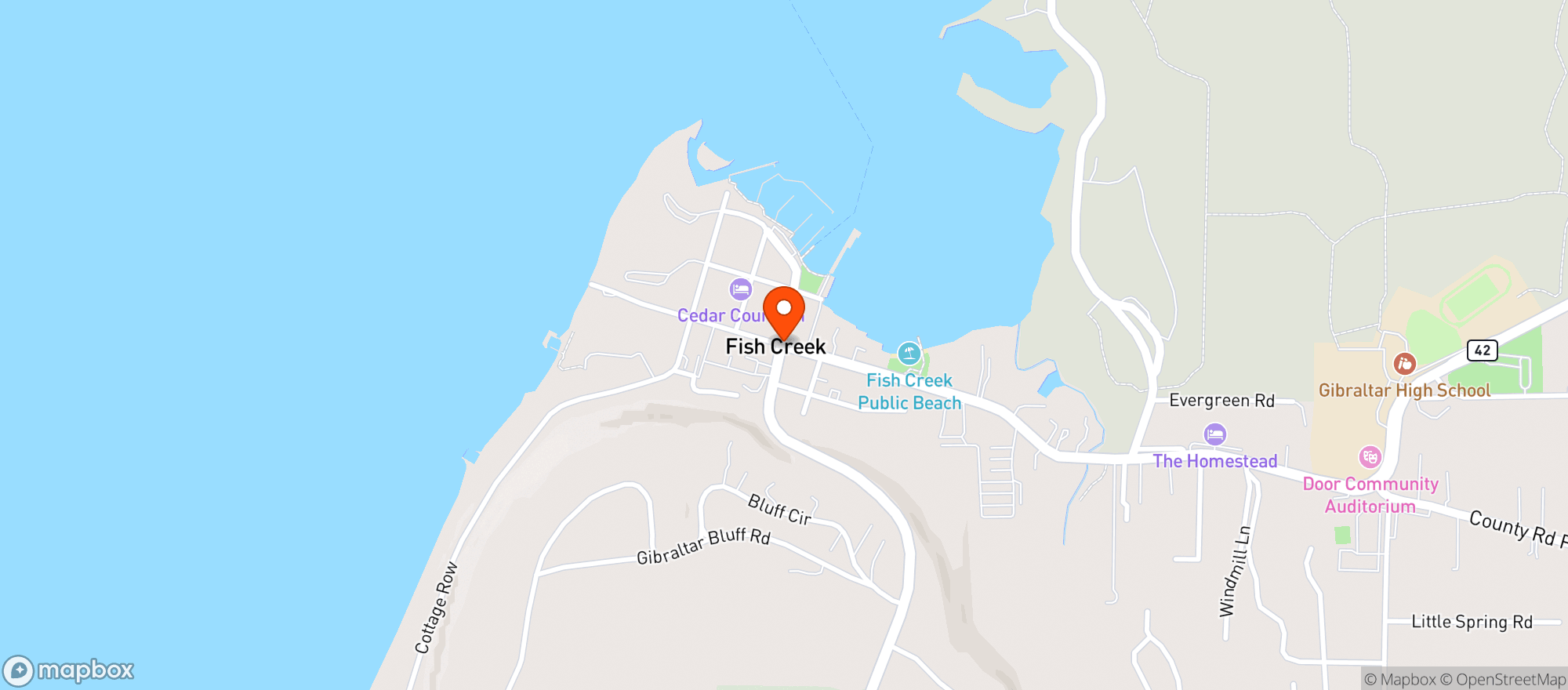 Map showing Barringers Restaurant