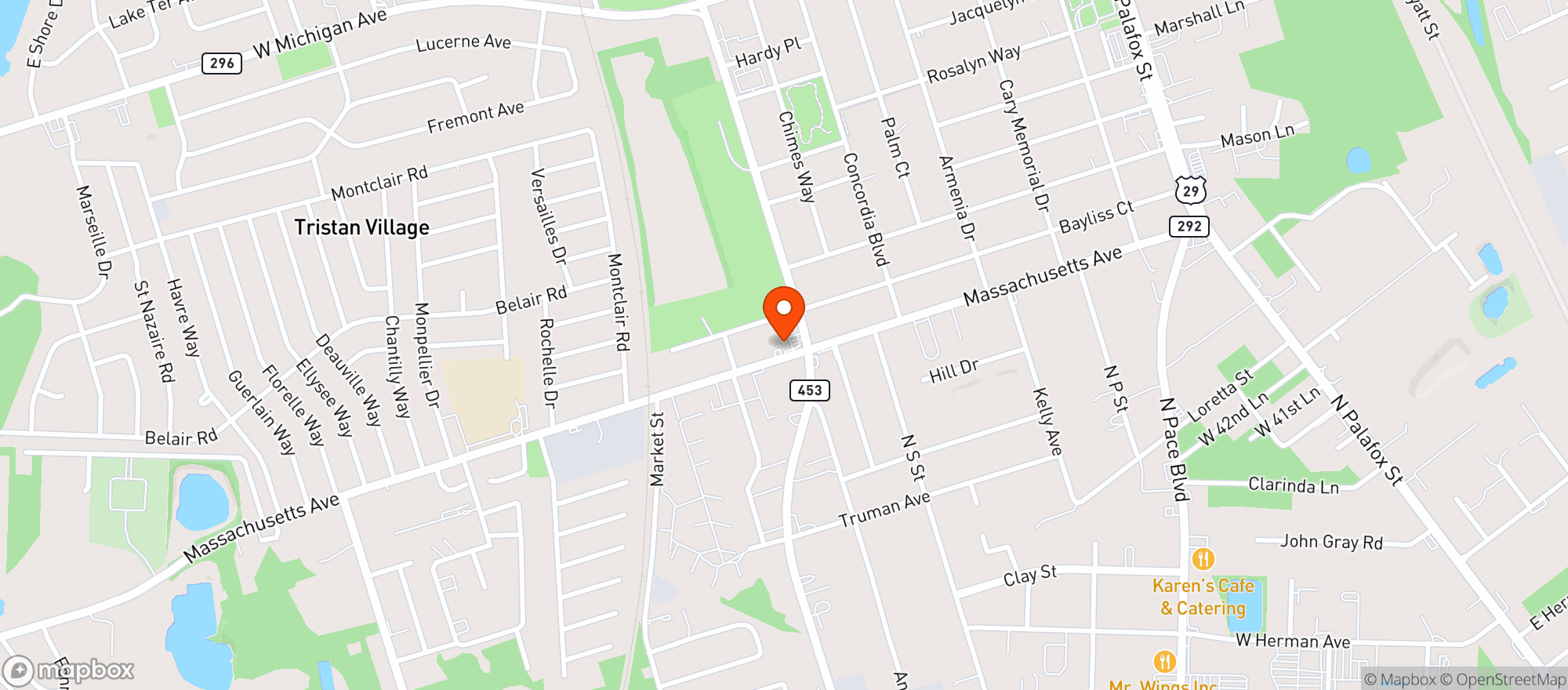 Map showing Circle K #2704961