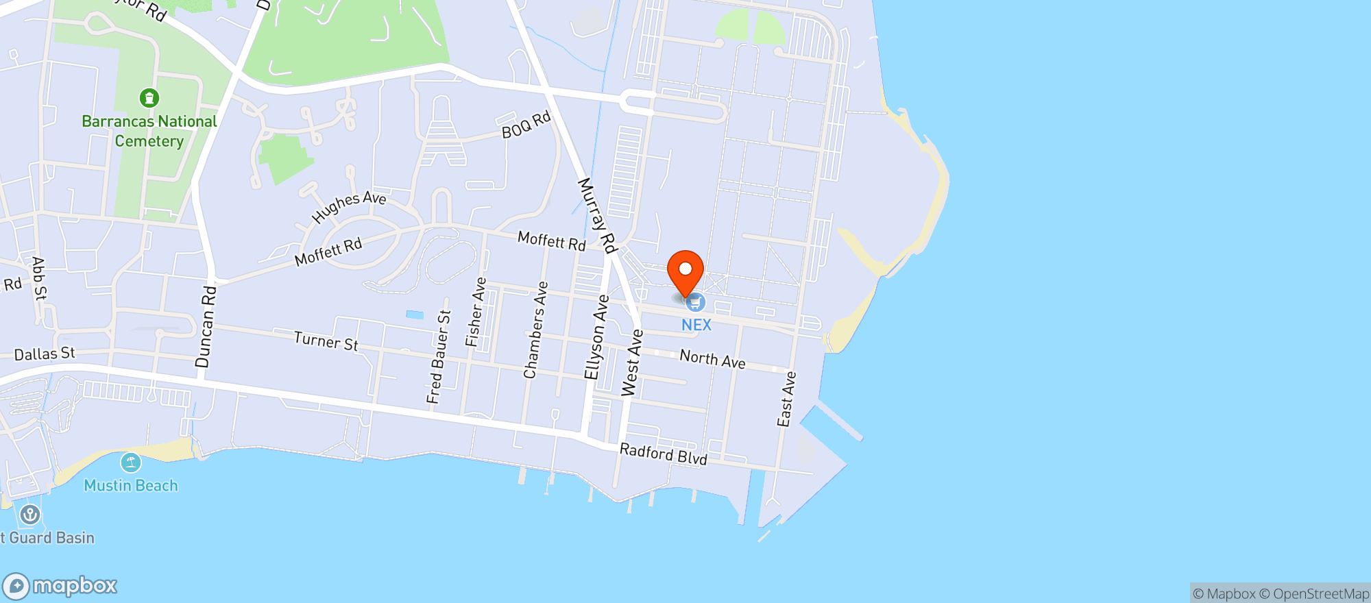 Map showing Gnc