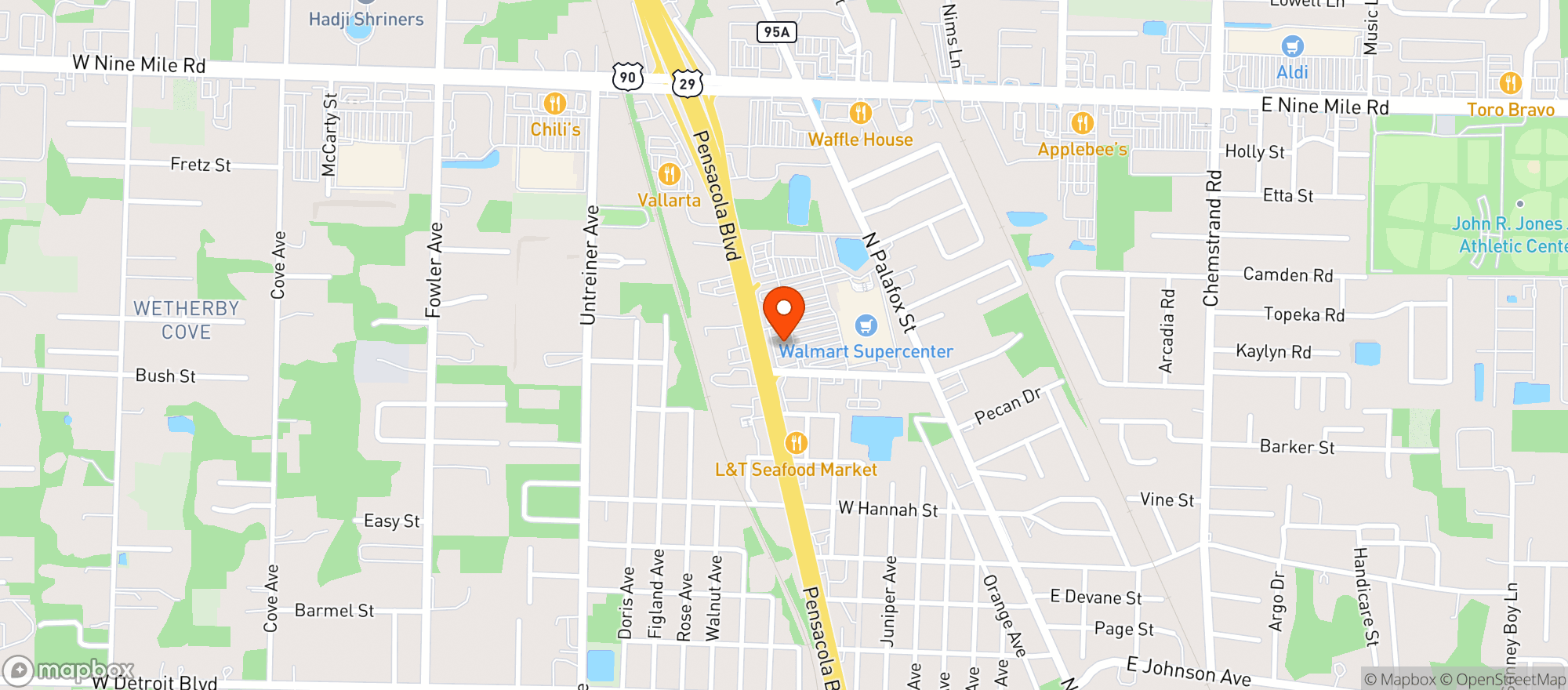 Map showing Gnc