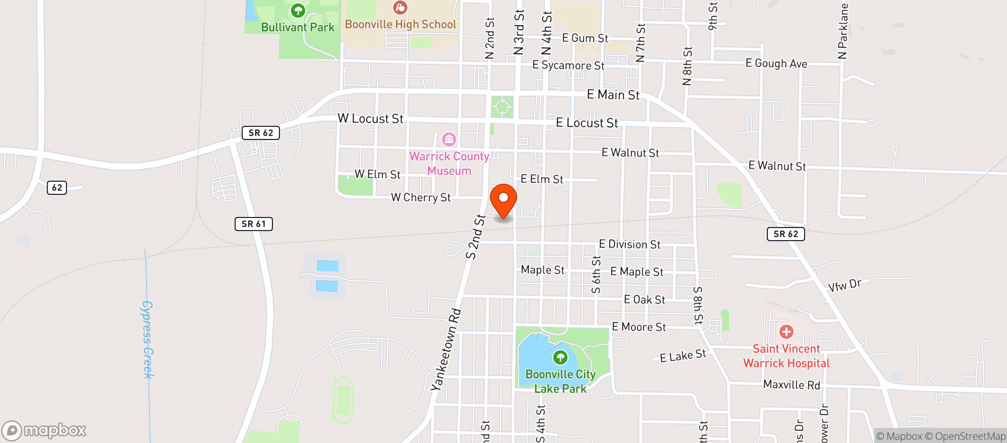 Map showing Quality Liquors 87