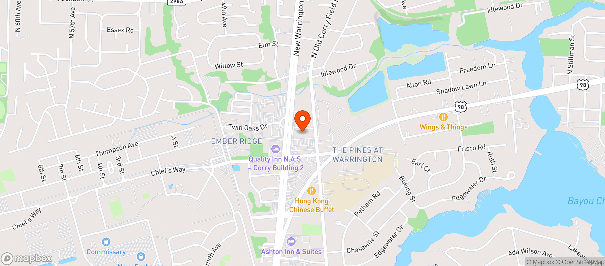 Map showing Family Dollar #20431