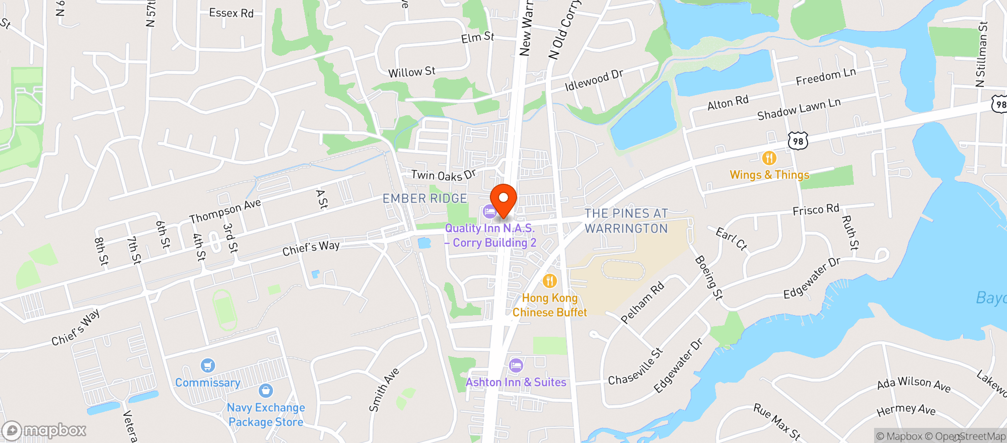 Map showing Fridas Cantina
