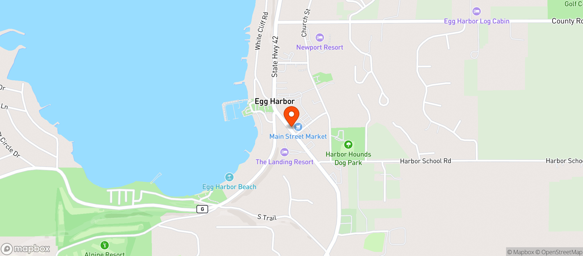 Map showing Main Street Market