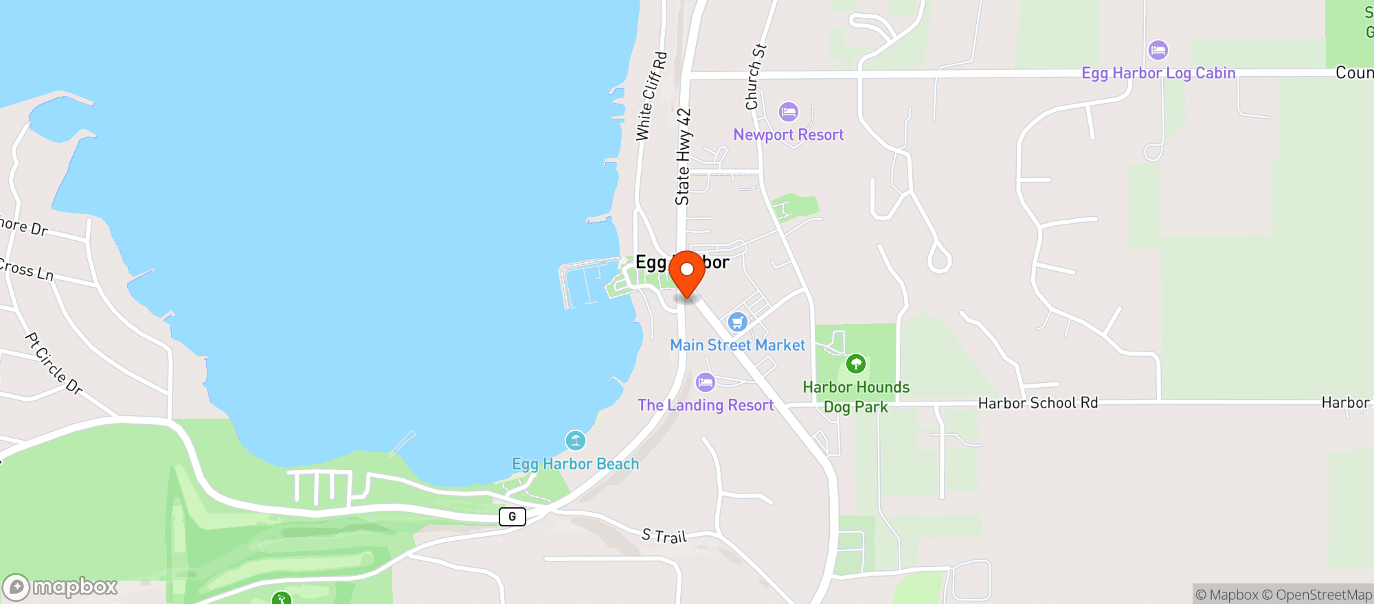 Map showing Shipwrecked Brew Pub