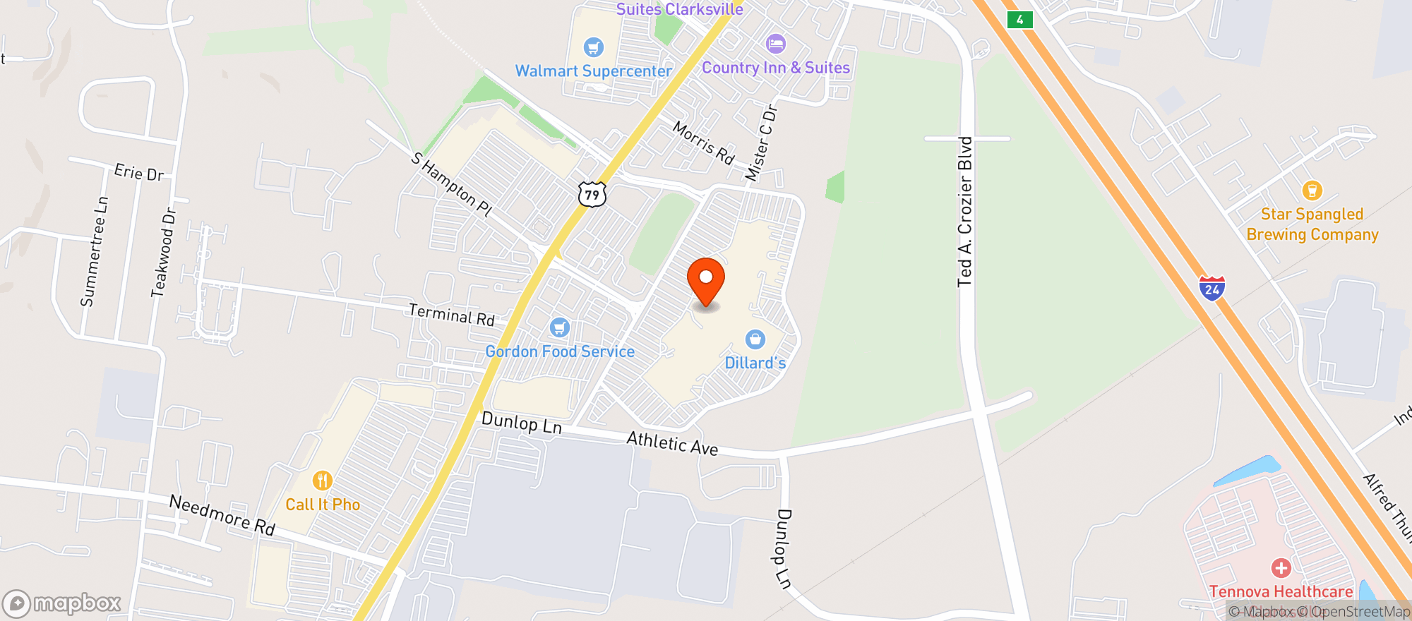 Map showing Gnc