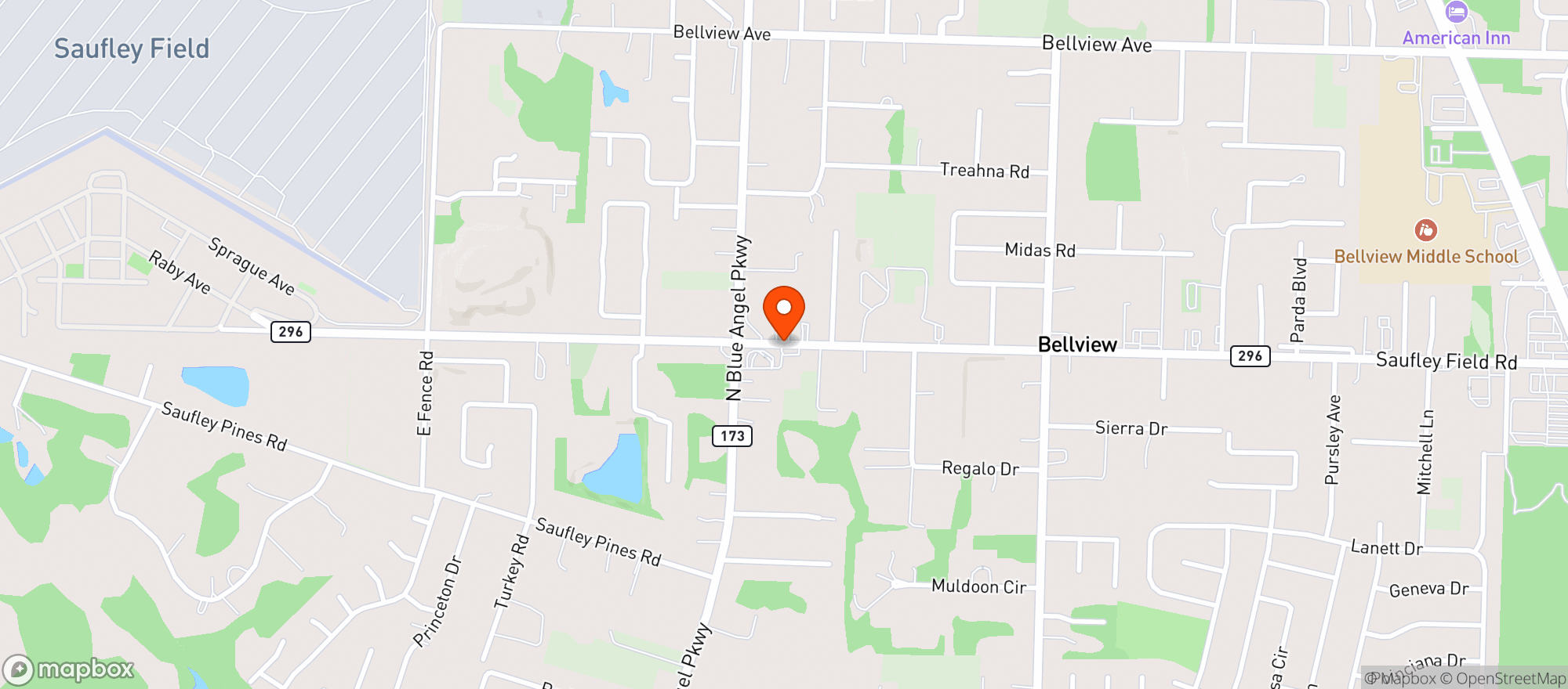 Map showing Tom Thumb Convenience #900138