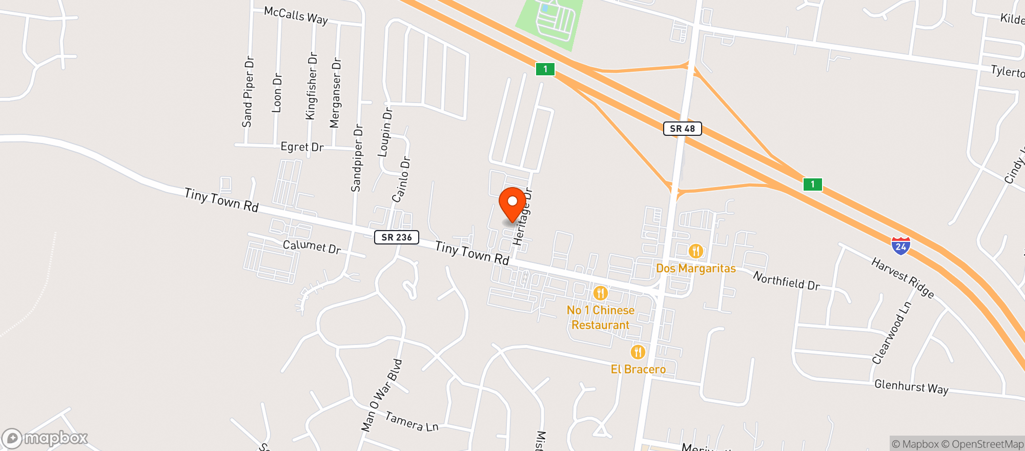 Map showing Audio Specialists