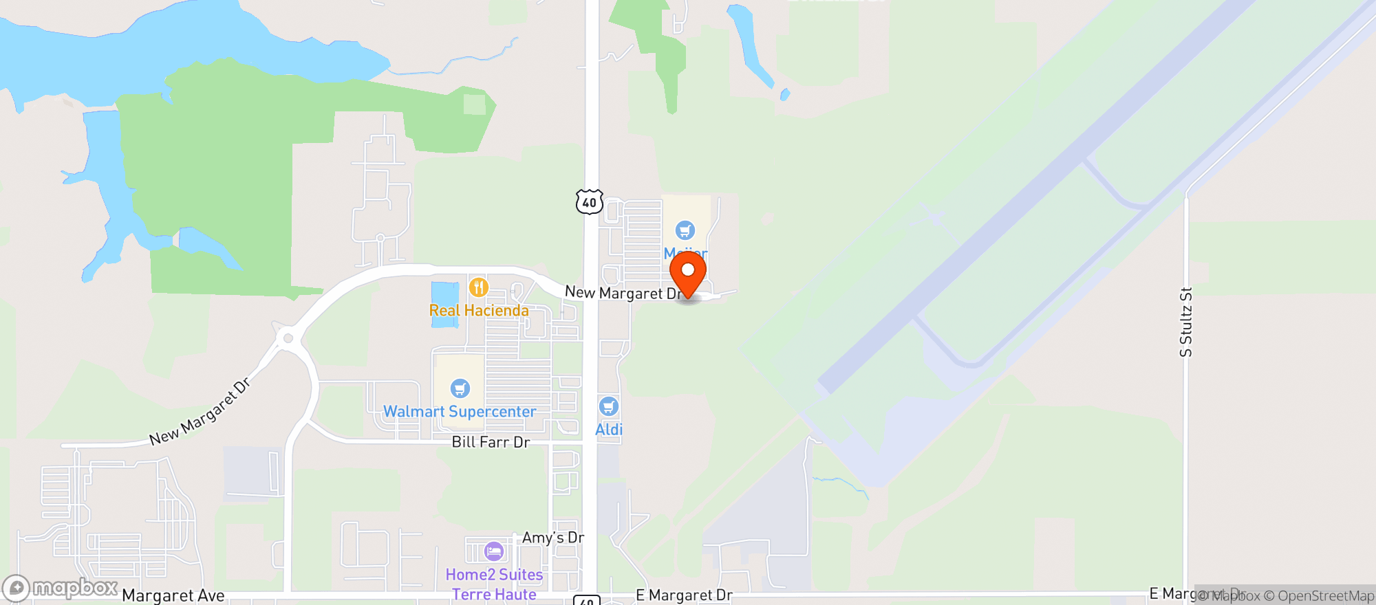 Map showing Meijer