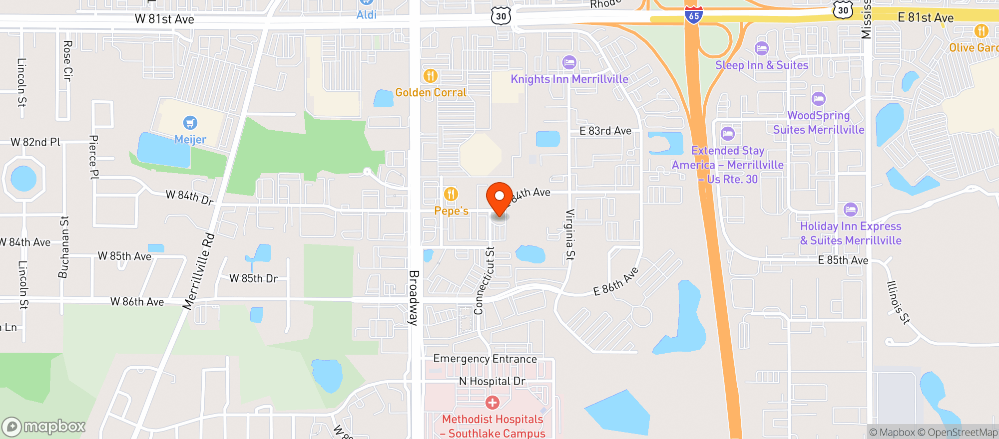 Map showing Gamba Ristorante