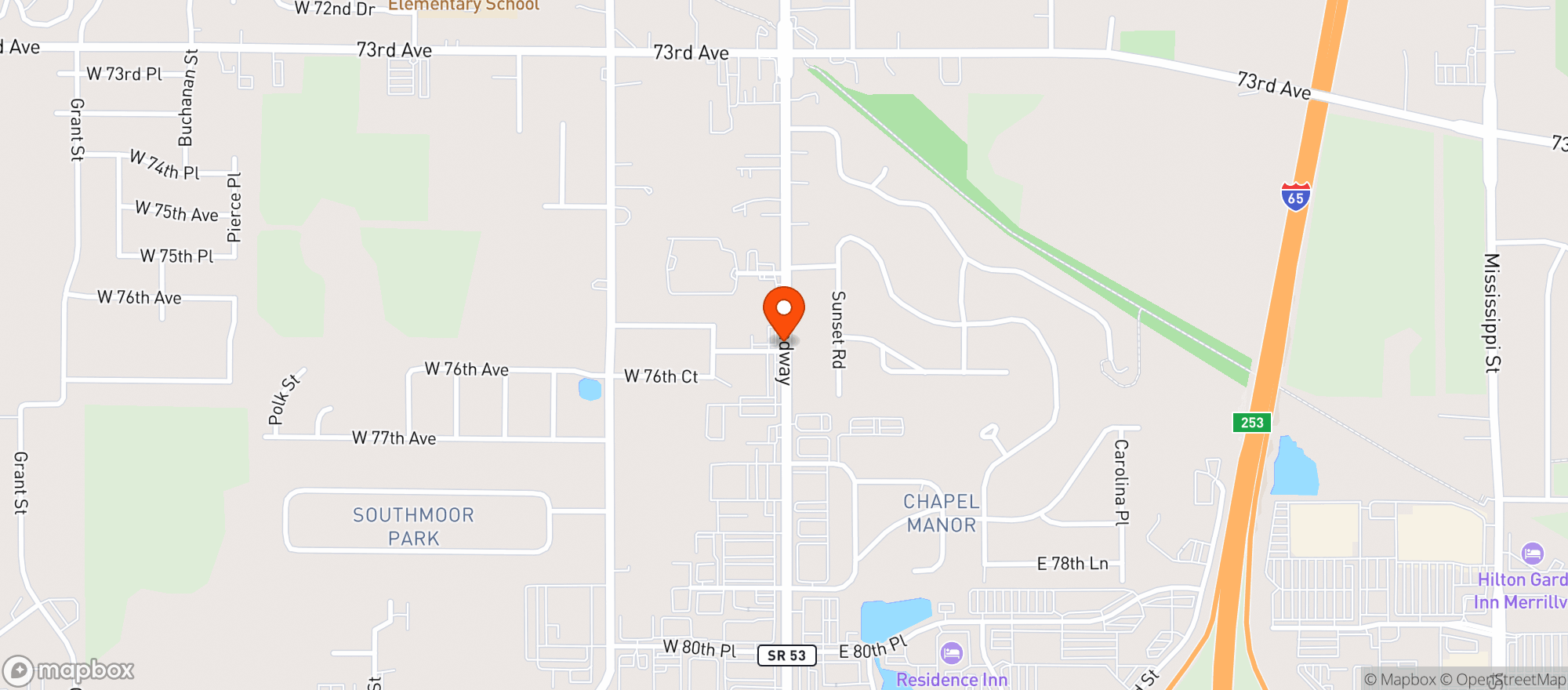 Map showing Best Stop Liquors