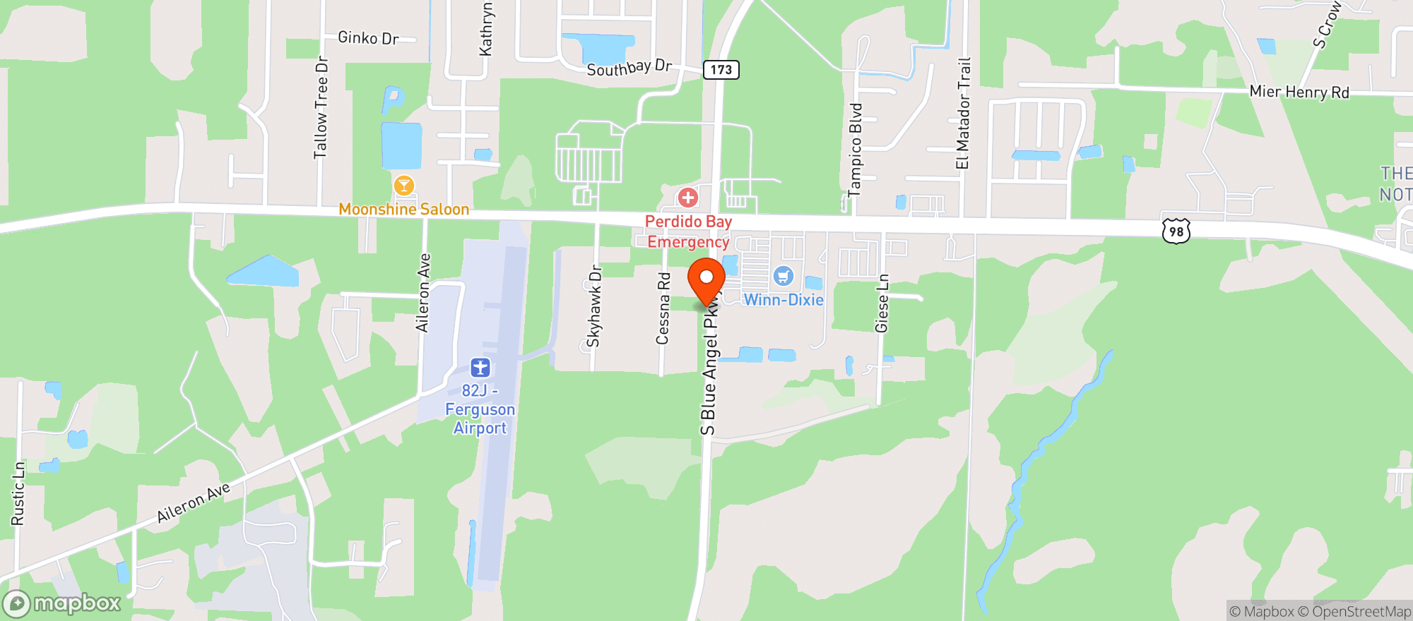 Map showing Gnc